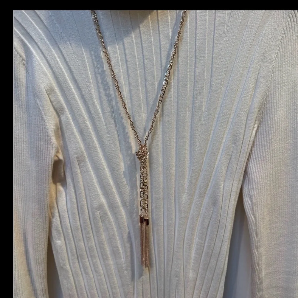 NWT Guess Gold and Silver Tassel Necklace - Picture 16 of 16